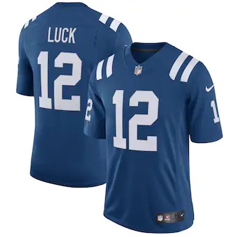 Indianapolis Colts #12 Andrew Luck Men's Nike Royal Vapor Limited Team Jersey