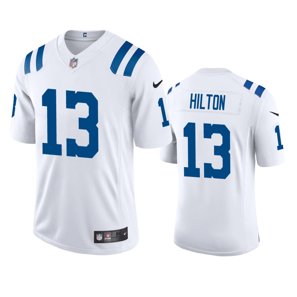 Indianapolis Colts #13 T.Y. Hilton Men's Nike White 2020 Vapor Limited Jersey