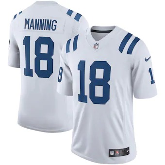 Indianapolis Colts #18 Peyton Manning Men's Nike White Retired Player Limited Jersey