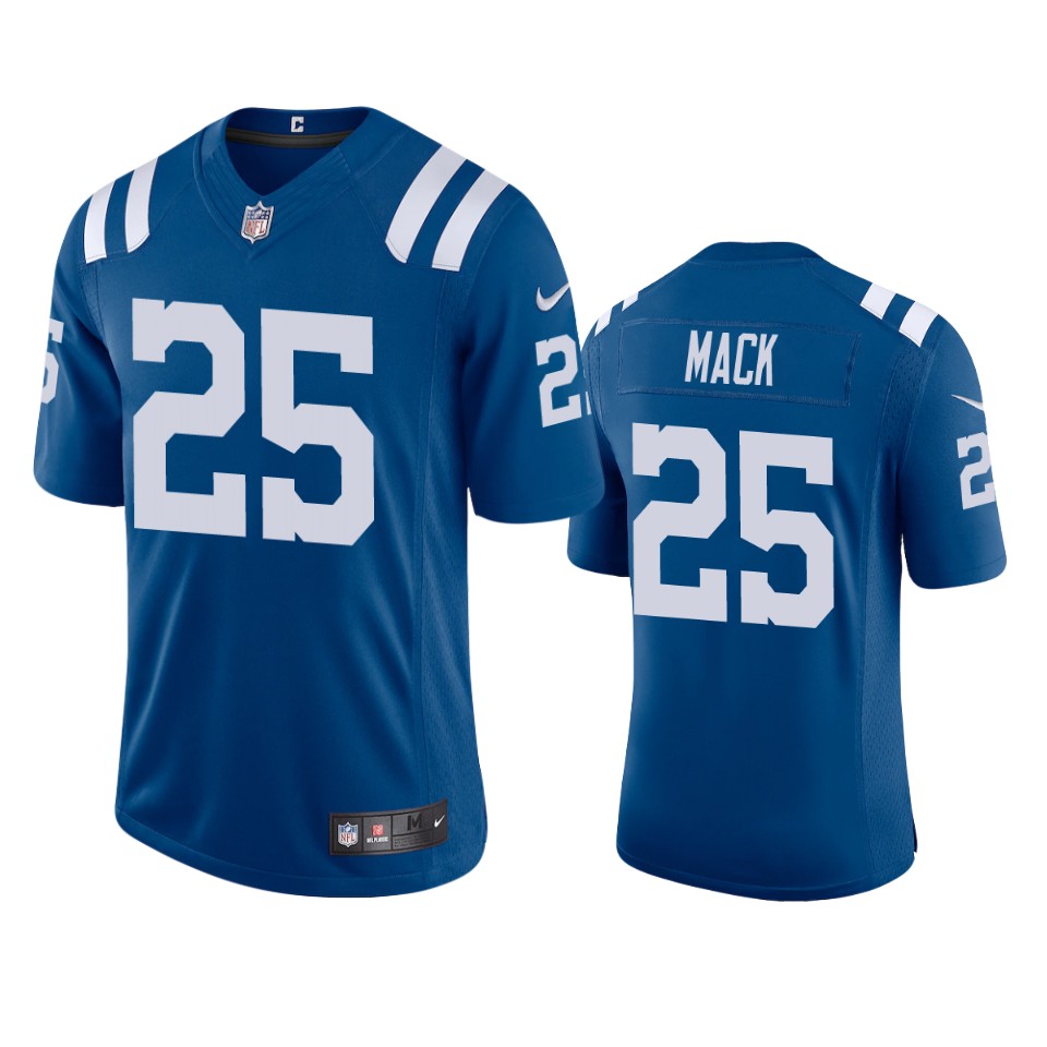 Indianapolis Colts #25 Marlon Mack Men's Nike Royal 2020 Vapor Limited Jersey