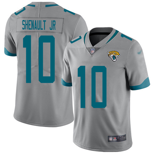 Nike Jaguars #10 Laviska Shenault Jr. Silver Men's Stitched NFL Limited Inverted Legend Jersey