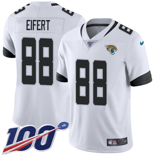 Nike Jaguars #88 Tyler Eifert White Men's Stitched NFL 100th Season Vapor Untouchable Limited Jersey