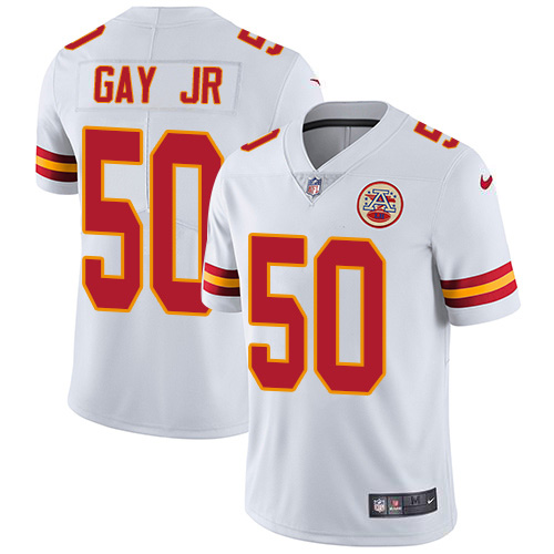 Nike Chiefs #50 Willie Gay Jr. White Men's Stitched NFL Vapor Untouchable Limited Jersey