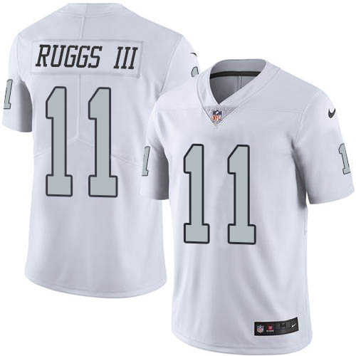 Nike Raiders #11 Henry Ruggs III White Men's Stitched NFL Limited Rush Jersey
