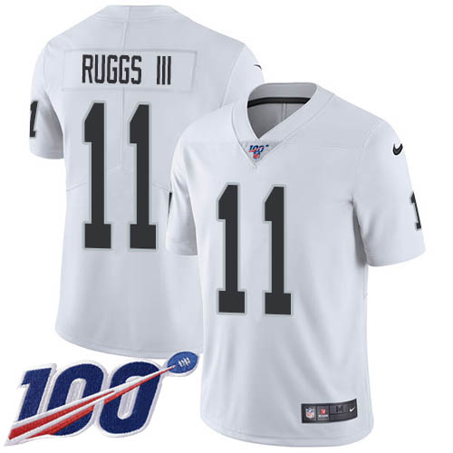 Nike Raiders #11 Henry Ruggs III White Men's Stitched NFL 100th Season Vapor Untouchable Limited Jersey