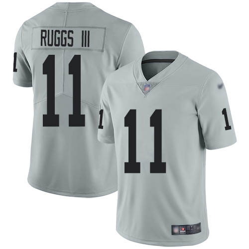 Nike Raiders #11 Henry Ruggs III Silver Men's Stitched NFL Limited Inverted Legend Jersey