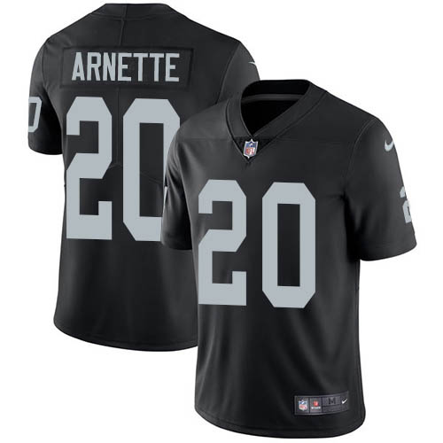 Nike Raiders #20 Damon Arnette Black Team Color Men's Stitched NFL Vapor Untouchable Limited Jersey