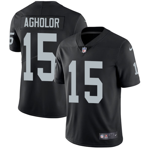 Nike Raiders #15 Nelson Agholor Black Team Color Men's Stitched NFL Vapor Untouchable Limited Jersey