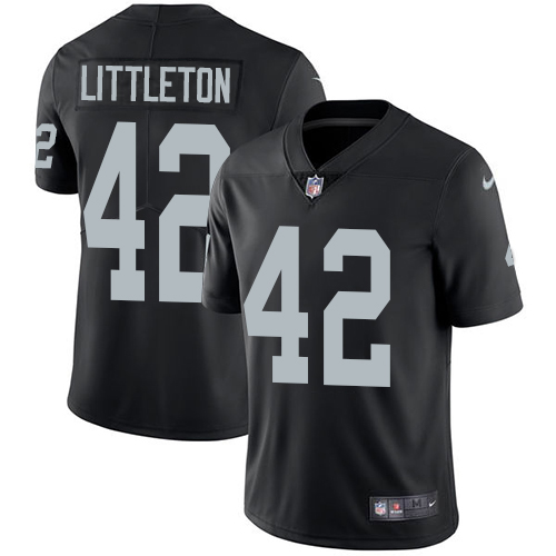 Nike Raiders #42 Cory Littleton Black Team Color Men's Stitched NFL Vapor Untouchable Limited Jersey