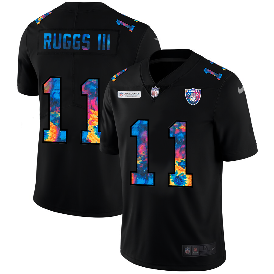Las Vegas Raiders #11 Henry Ruggs III Men's Nike Multi-Color Black 2020 NFL Crucial Catch Vapor Untouchable Limited Jersey
