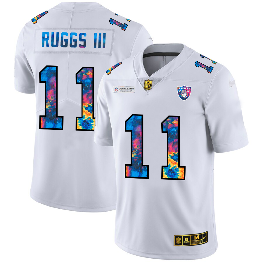 Las Vegas Raiders #11 Henry Ruggs III Men's White Nike Multi-Color 2020 NFL Crucial Catch Limited NFL Jersey