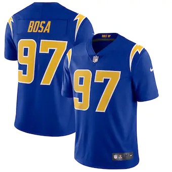 Los Angeles Chargers #97 Joey Bosa Men's Nike Royal 2nd Alternate 2020 Vapor Limited Jersey
