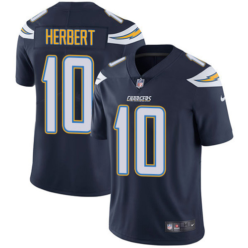 Nike Chargers #10 Justin Herbert Navy Blue Team Color Men's Stitched NFL Vapor Untouchable Limited Jersey
