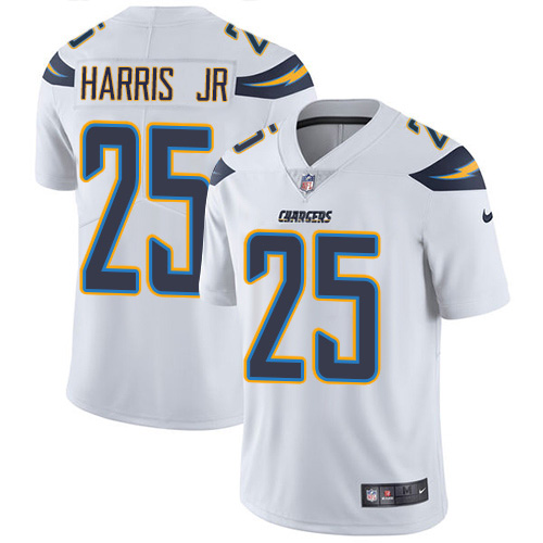 Nike Chargers #25 Chris Harris Jr White Men's Stitched NFL Vapor Untouchable Limited Jersey