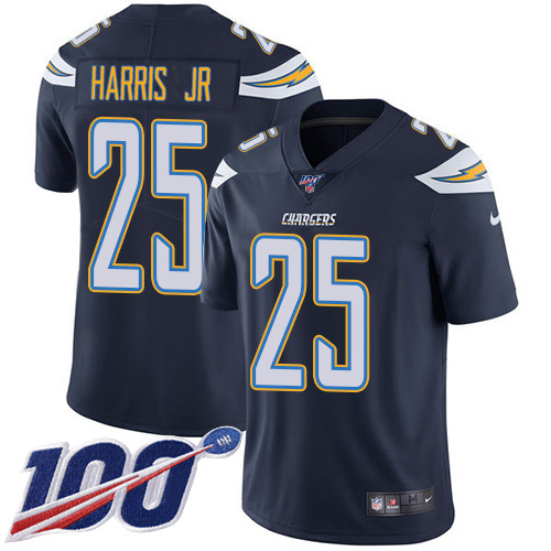 Nike Chargers #25 Chris Harris Jr Navy Blue Team Color Men's Stitched NFL 100th Season Vapor Untouchable Limited Jersey Nike Chargers #25 Chris Harris Jr Navy Blue Team Color Men's Stitched NFL 100th Season Vapor Untouchable Limited Jersey