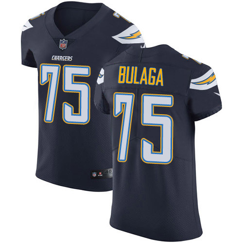 Nike Chargers #75 Bryan Bulaga Navy Blue Team Color Men's Stitched NFL Vapor Untouchable Elite Jersey