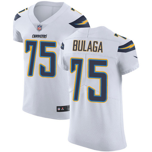 Nike Chargers #75 Bryan Bulaga White Men's Stitched NFL New Elite Jersey
