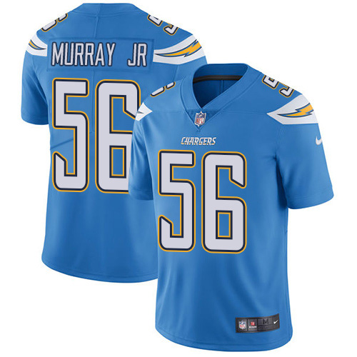Nike Chargers #56 Kenneth Murray Jr Electric Blue Alternate Men's Stitched NFL Vapor Untouchable Limited Jersey