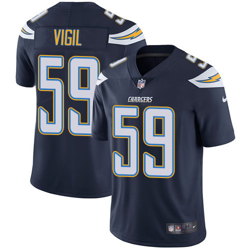 Nike Chargers #59 Nick Vigil Navy Blue Team Color Men's Stitched NFL Vapor Untouchable Limited Jersey