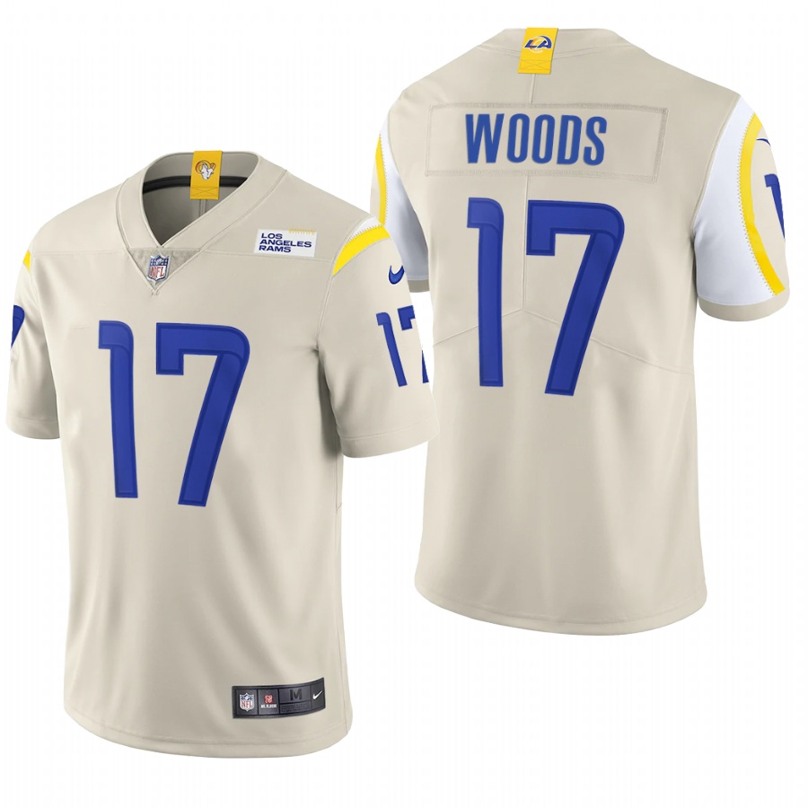 Los Angeles Rams #17 Robert Woods Men's Nike Bone 2020 Vapor Untouchable Limited NFL Jersey