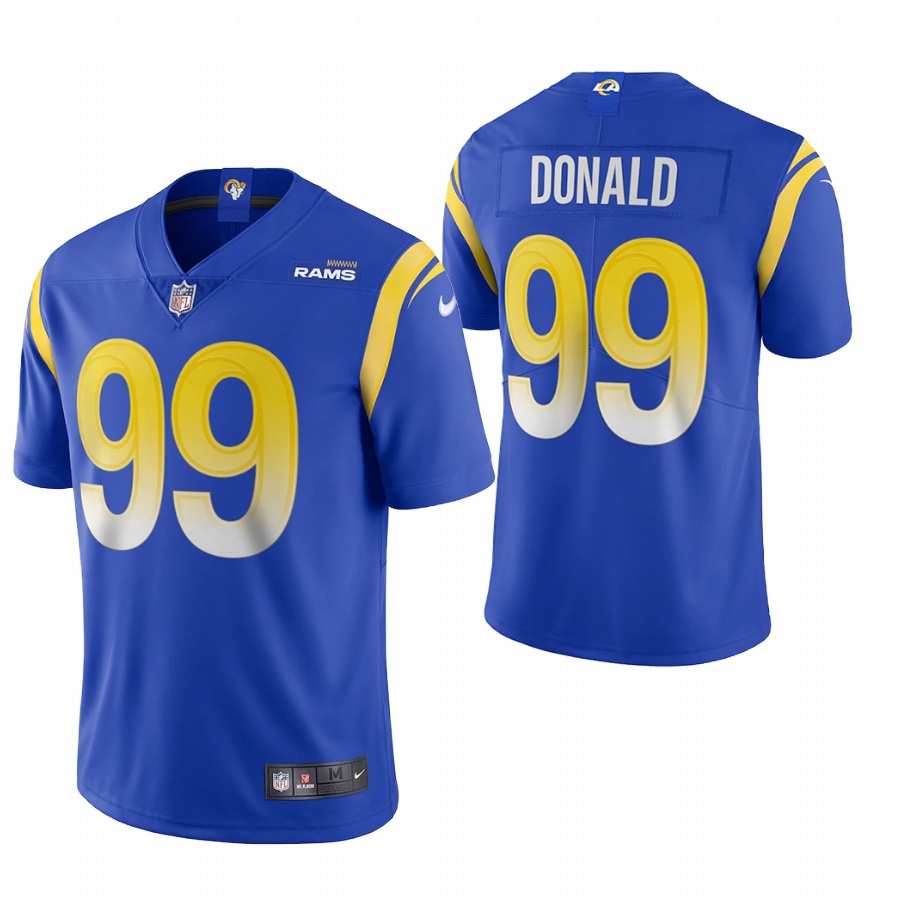 Los Angeles Rams #99 Aaron Donald Men's Nike Royal 2020 Vapor Untouchable Limited NFL Jersey Los Angeles Rams #99 Aaron Donald Men's Nike Royal 2020 Vapor Untouchable Limited NFL Jersey
