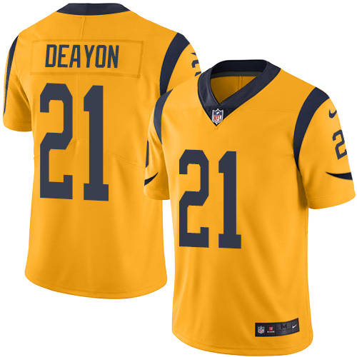 Nike Rams #21 Donte Deayon Gold Men's Stitched NFL Limited Rush Jersey