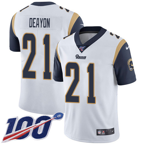 Nike Rams #21 Donte Deayon White Men's Stitched NFL 100th Season Vapor Untouchable Limited Jersey