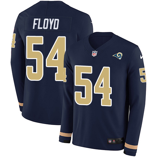 Nike Rams #54 Leonard Floyd Navy Blue Team Color Men's Stitched NFL Limited Therma Long Sleeve Jersey