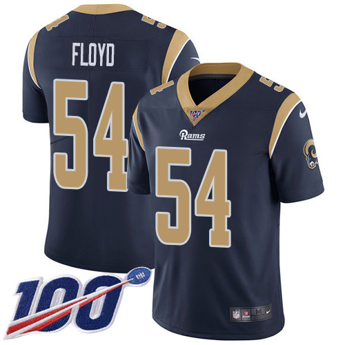 Nike Rams #54 Leonard Floyd Navy Blue Team Color Men's Stitched NFL 100th Season Vapor Untouchable Limited Jersey