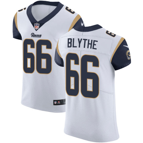 Nike Rams #66 Austin Blythe White Men's Stitched NFL New Elite Jersey