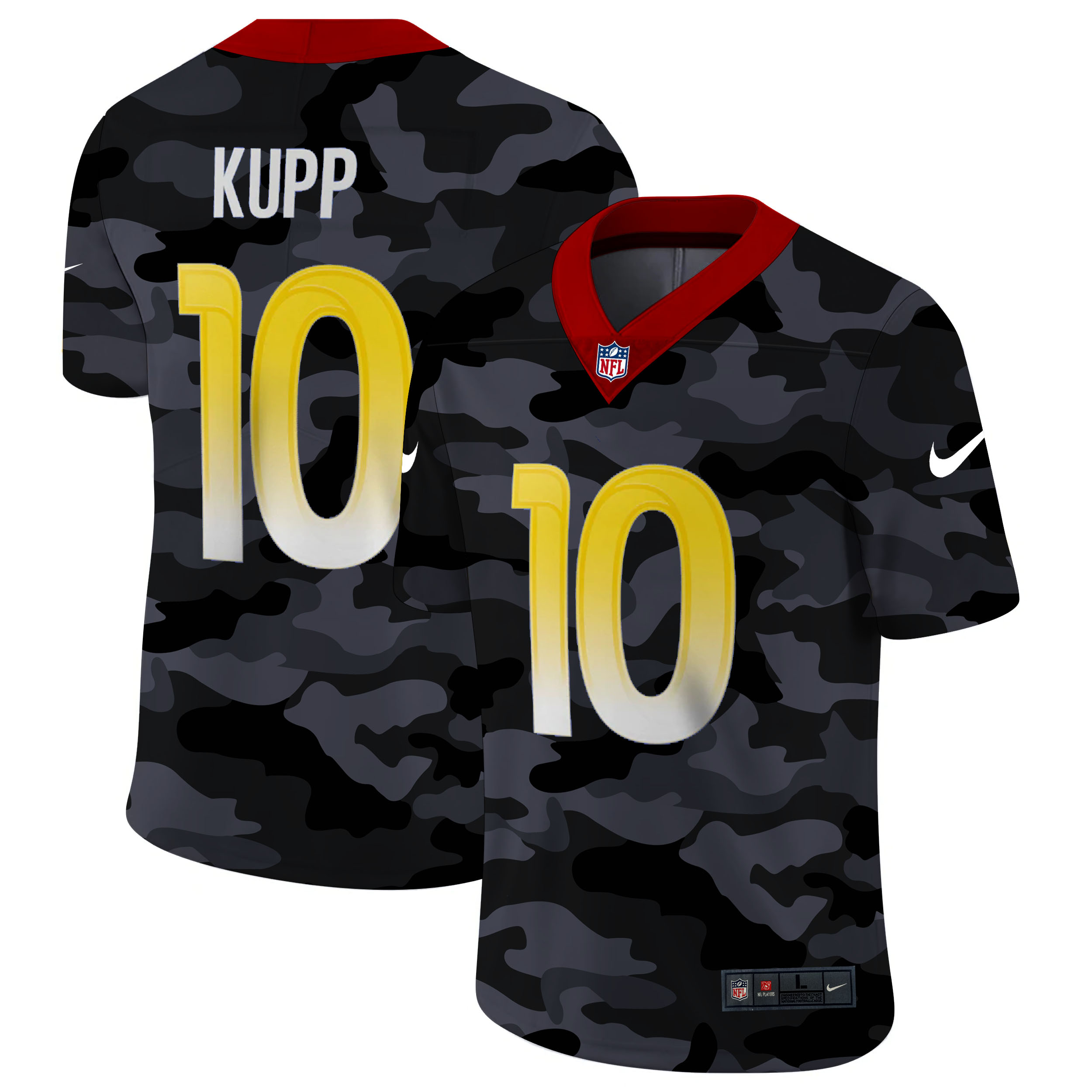 Los Angeles Rams #10 Cooper Kupp Men's Nike 2020 Black CAMO Vapor Untouchable Limited Stitched NFL Jersey