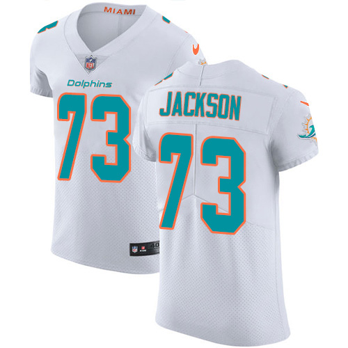 Nike Dolphins #73 Austin Jackson White Men's Stitched NFL New Elite Jersey