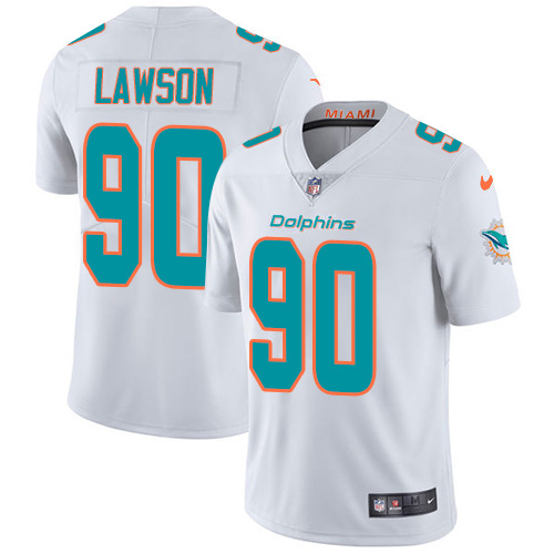 Nike Dolphins #90 Shaq Lawson White Men's Stitched NFL Vapor Untouchable Limited Jersey