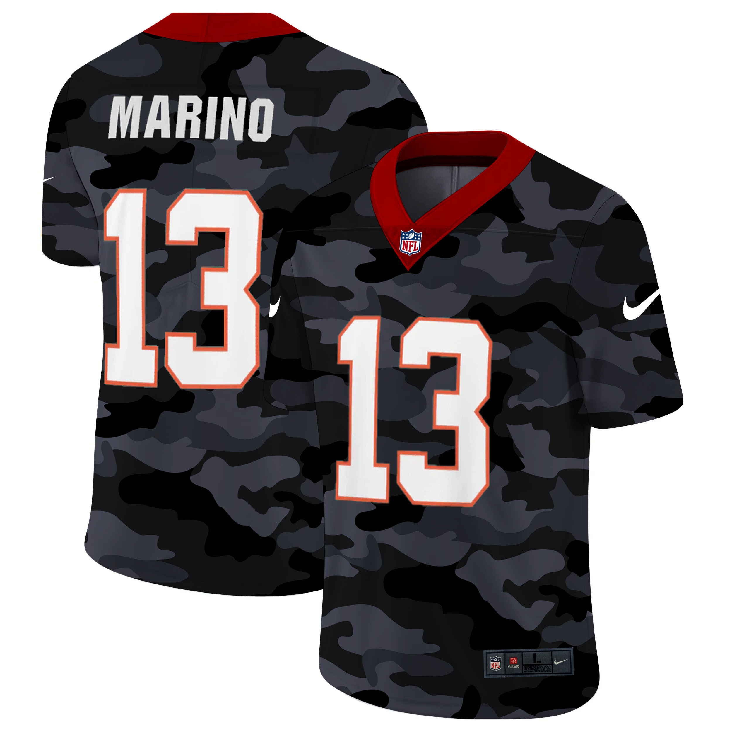 Miami Dolphins #13 Dan Marino Men's Nike 2020 Black CAMO Vapor Untouchable Limited Stitched NFL Jersey