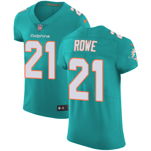 Nike Dolphins #21 Eric Rowe Aqua Green Team Color Men's Stitched NFL Vapor Untouchable Elite Jersey