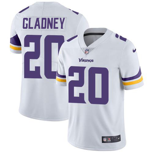 Nike Vikings #20 Jeff Gladney White Men's Stitched NFL Vapor Untouchable Limited Jersey