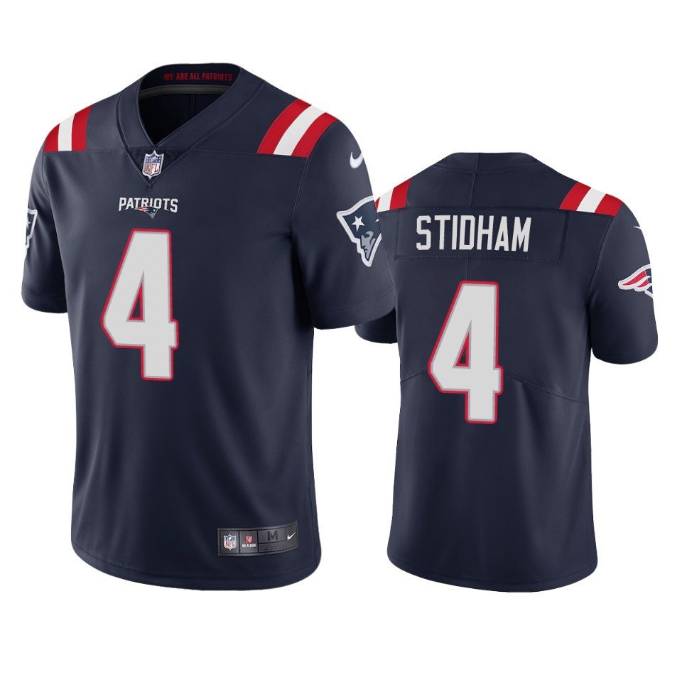 New England Patriots #4 Jarrett Stidham Men's Nike Navy 2020 Vapor Limited Jersey