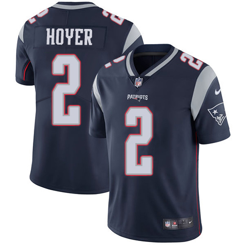 Nike Patriots #2 Brian Hoyer Navy Blue Team Color Men's Stitched NFL Vapor Untouchable Limited Jersey