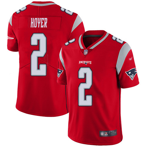 Nike Patriots #2 Brian Hoyer Red Men's Stitched NFL Limited Inverted Legend Jersey