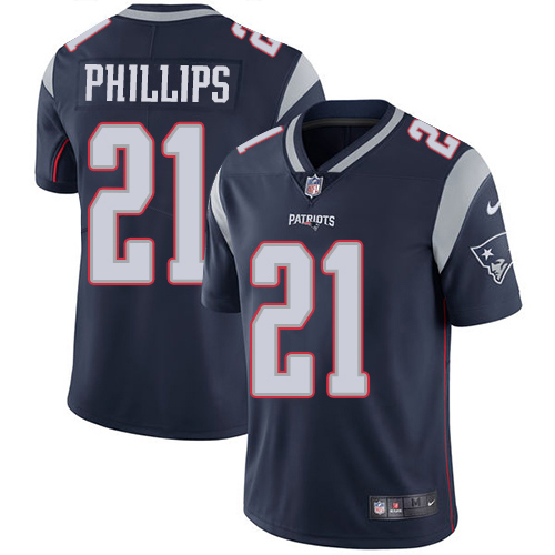 Nike Patriots #21 Adrian Phillips Navy Blue Team Color Men's Stitched NFL Vapor Untouchable Limited Jersey
