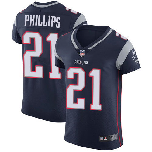 Nike Patriots #21 Adrian Phillips Navy Blue Team Color Men's Stitched NFL Vapor Untouchable Elite Jersey