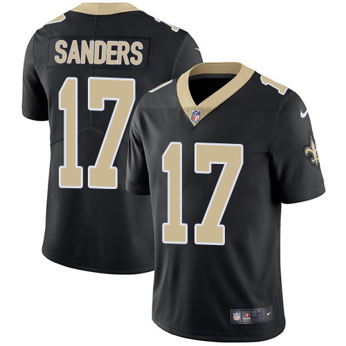 Nike Saints #17 Emmanuel Sanders Black Team Color Men's Stitched NFL Vapor Untouchable Limited Jersey