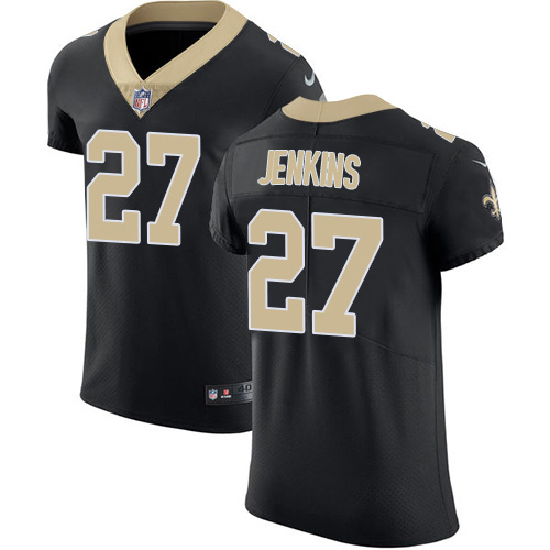 Nike Saints #27 Malcolm Jenkins Black Team Color Men's Stitched NFL Vapor Untouchable Elite Jersey