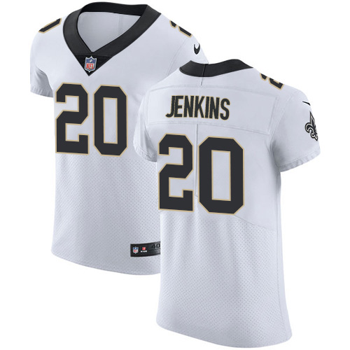 Nike Saints #20 Janoris Jenkins White Men's Stitched NFL New Elite Jersey