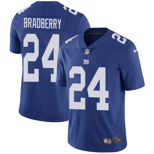 Nike Giants #24 James Bradberry Royal Blue Team Color Men's Stitched NFL Vapor Untouchable Limited Jersey