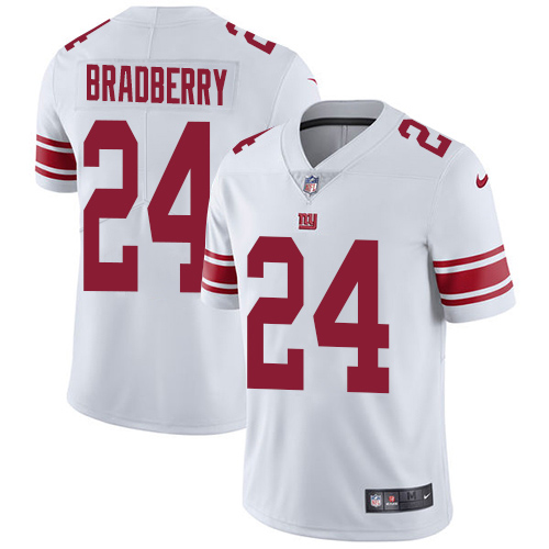 Nike Giants #24 James Bradberry White Men's Stitched NFL Vapor Untouchable Limited Jersey