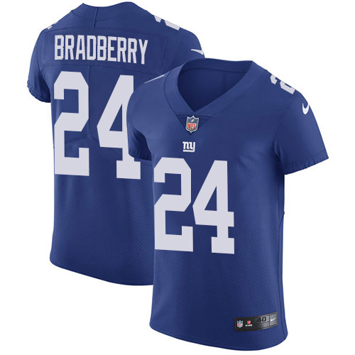 Nike Giants #24 James Bradberry Royal Blue Team Color Men's Stitched NFL Vapor Untouchable Elite Jersey