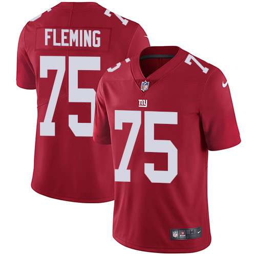 Nike Giants #75 Cameron Fleming Red Alternate Men's Stitched NFL Vapor Untouchable Limited Jersey