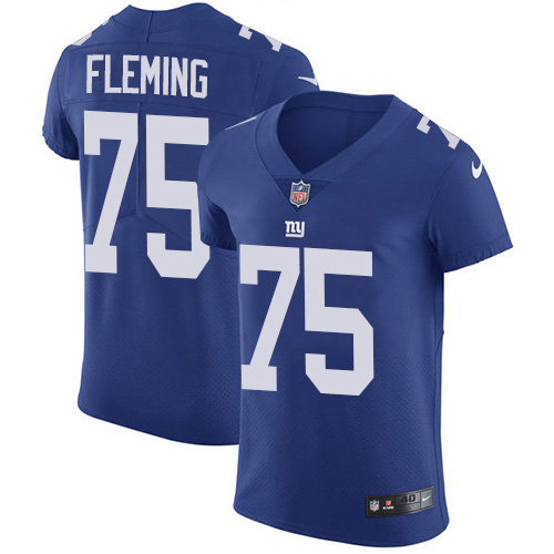 Nike Giants #75 Cameron Fleming Royal Blue Team Color Men's Stitched NFL Vapor Untouchable Elite Jersey