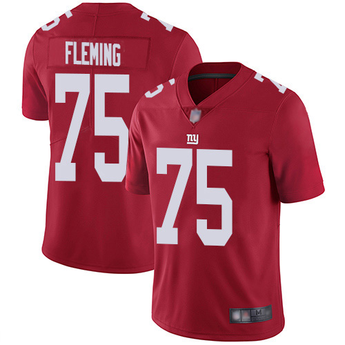 Nike Giants #75 Cameron Fleming Red Men's Stitched NFL Limited Inverted Legend Jersey